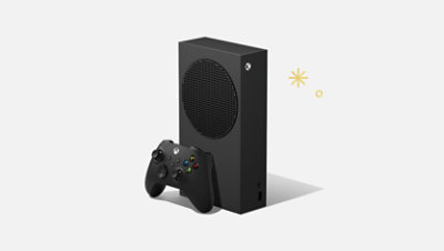 Xbox Series S in black.